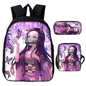 Cool Anime Backpack 3 Pieces Demon Slayer New Creative Bags - copy