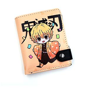 Demon Slayer Soft Wallet Cool Agatsuma Zenitsu Print Purse Gift