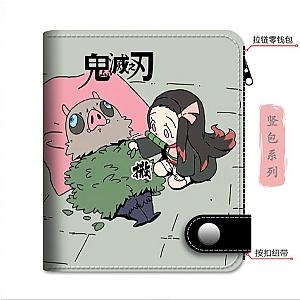 Anime Demon Slayer Wallet Funny Moment Printed Purse