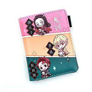 Anime Demon Slayer Wallet Cute Design Three Main Characters