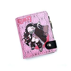 Anime Demon Slayer Soft Wallet Cute Nezuko Pink Color Purse Accessories