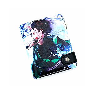 Anime Demon Slayer Soft Wallet Bright Color Design Purse