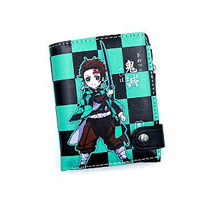 Anime Demon Slayer Soft Wallet Tanjiro Print Purse Gift