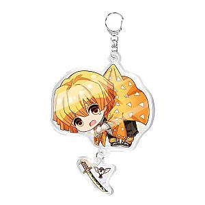 Anime Demon Slayer Keychains - Zenitsu Acrylic Keychain Cartoon