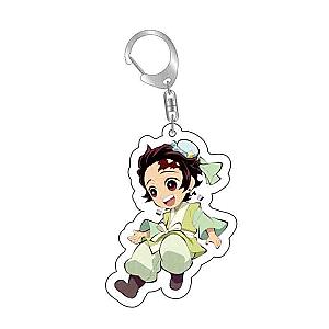 Anime Demon Slayer Keychains - Figure Tanjirou Acrylic Keychain Cartoon