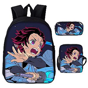 Tanjiro Cool Demon Slayer Anime Backpack 3 Pieces