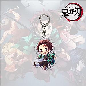 Demon Slayer Anime Cute Tanjiro Chibi Acrylic Keychain