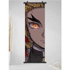 Demon Slayer Kyojuro Rengoku Scroll Canvas Anime Poster Enhanced Eyes