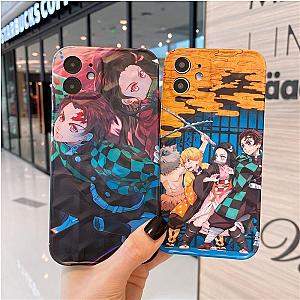 Demon Slayer Anime 2Pcs Case Cover Set iphone 11&amp;12 iphone Protection Case DSS0211