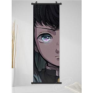 Demon Slayer Muichiro Tokito Scroll Canvas Anime Poster Enhanced Eyes