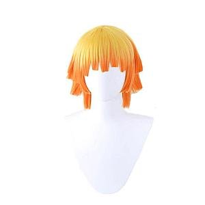 Demon Slayer Agatsuma Zenitsu Orange Cosplay Wig Kimetsu No Yaiba DSS0611