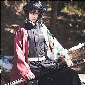 Kimetsu no Yaiba CorpsGiyu Tomioka Water Pillar Cosplay Costume DSS0611