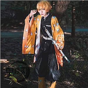 Kimetsu no Yaiba Zenitsu Agatsuma Cosplay Costume DSS0611