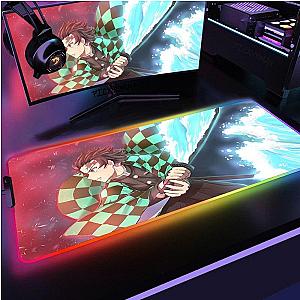 Demon Slayer Anime Large LED Mouse Pad Desk Mat Tanjiro Kamado