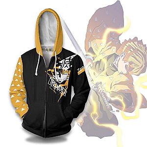 Zenitsu Thunder Breathing Hoodie Demon Slayer Clothes Anime Outfits DSS0611