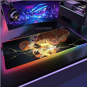 Demon Slayer Anime Large LED Mouse Pad Desk Mat Zenitsu