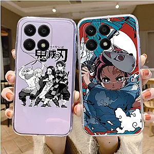 Demon Slayer Cartoon Transparent Phone Case Honor X8a