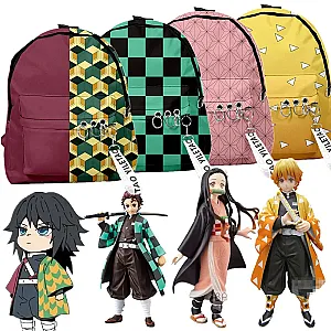 Demon Slayer Kimetsu no Yaiba Girls Travel Bag Backpacks