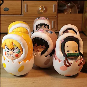 Anime Demon Slayer Characters Eggs Figure Toys