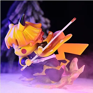 10CM Demon Slayer Kimetsu no Yaiba Agatsuma Zenitsu Cos Pikachu Figure Toys