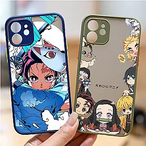 Japanese Anime Demon Slayer Phone Cases for iPhone 15