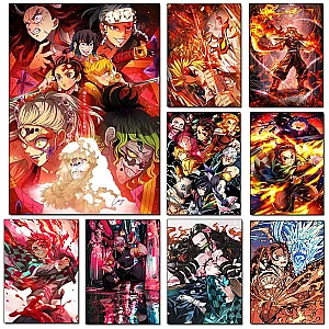 Demon Slayer Kimetsu No Yaiba Picture Print Posters