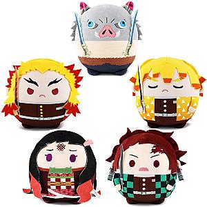 10cm Demon Slayer Rengoku Tanjiro Nezuko Stuffed Doll Toys Keychains