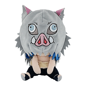 20cm Grey Hashibira Inosuke Anime Demon Slayer Stuffed Toy Plush