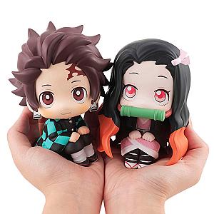 Demon Slayer Nezuko Tanjirou Zenitsu Inosuke Kyoujurou Kanawo PVC Model Toys