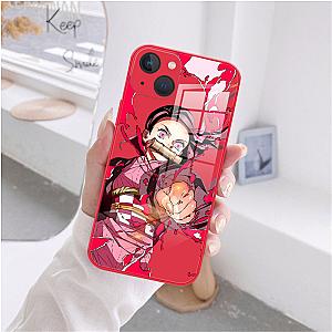 Demon Slayer Kimetsu No Yaiba Nezuko Kamado Pink Phone Case For iPhone