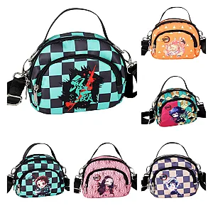 Anime Demon Slayer Kamado Tanjirou Characters Cartoon Printed Messenger Bag