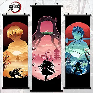 Demon Slayer Characters Hanging Painting Wall Art Printing Poster