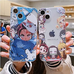 Japan Anime Demon Slayer Case for iPhone 11 12 13 14 15 Pro Max