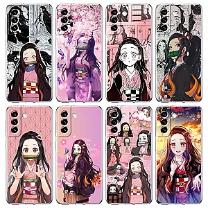 Nezuko Demon Slayer Collage Anime Clear Phone Case For Samsung Galaxy