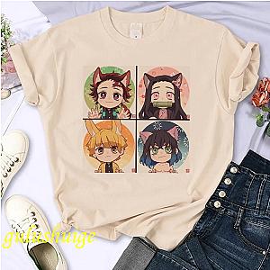 Demon Slayer Kimetsu No Yaiba Nezuko Tanjirou Kamado Female T-shirt