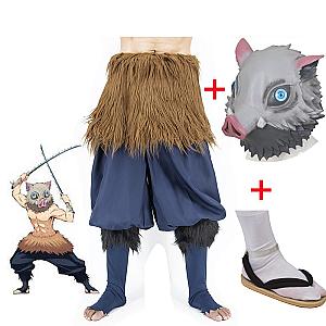 Demon Slayer Kimetsu no Yaiba Hashibira Inosuke Pig Cosplay Costume