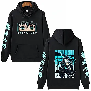 Anime Demon Slayer Muichiro Tokito Graphic Printed Pullovers Sweatshirts