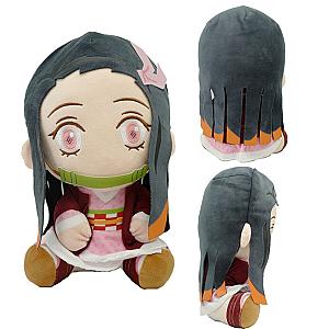 20cm Gray Nezuko Kamado Demon Slayer Sitting Doll Plush