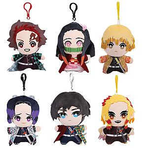 15cm Demon Slayer Anime Plush Toys Keychain