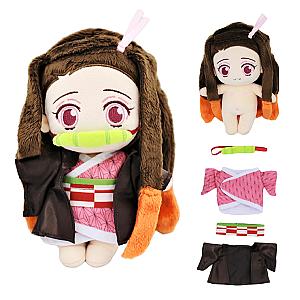 23cm White Nezuko Poseable Demon Slayer Changeable Anime Plush