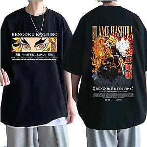 Rengoku Kyoujuro Demon Slayer Anime Double Sided T-Shirt