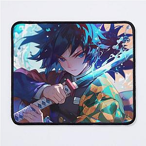 Demon Slayers Mouse Pads - Water Hashira Spirit Mouse Pad