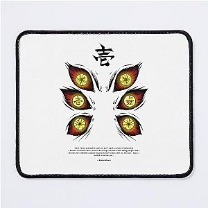 Demon Slayers Mouse Pads - Upper Moon Eyes Intense Gaze Mouse Pad