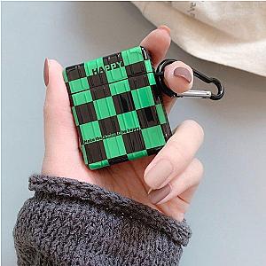 Kimetsu no Yaiba Airpod Case  -  Tanjiro Checkered Pattern Official Merchandise
