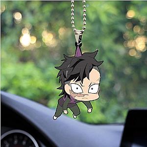 Anime Cute Demon Slayer Genya Shinazugawa Custom Shape Ornament Custom Auto Car Accessories Decorations