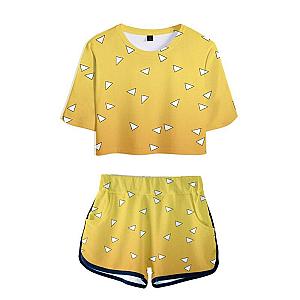 Kimetsu no Yaiba Crop Top  Zenitsu Pattern Official Merchandise