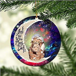 Demon Slayer Anime Love You To The Moon Galaxy   Ornament – Perfect Holiday Gift Circle Ornament