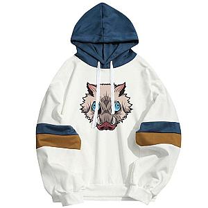 Kimetsu no Yaiba Hoodie  Inosuke Hashibira  Streetwear Boar Head Official Merchandise
