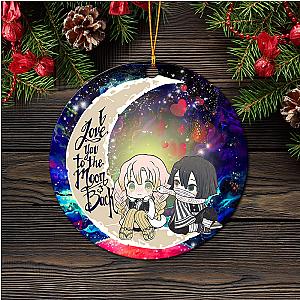 Kanroji and Kaburamaru Demon Slayer Galaxy  Circle Ornament Gift