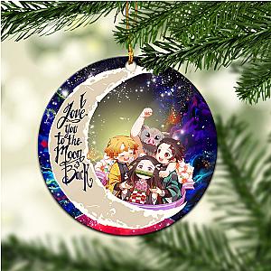 Demon Slayer Galaxy  Circle Ornament Perfect Holiday Gift
